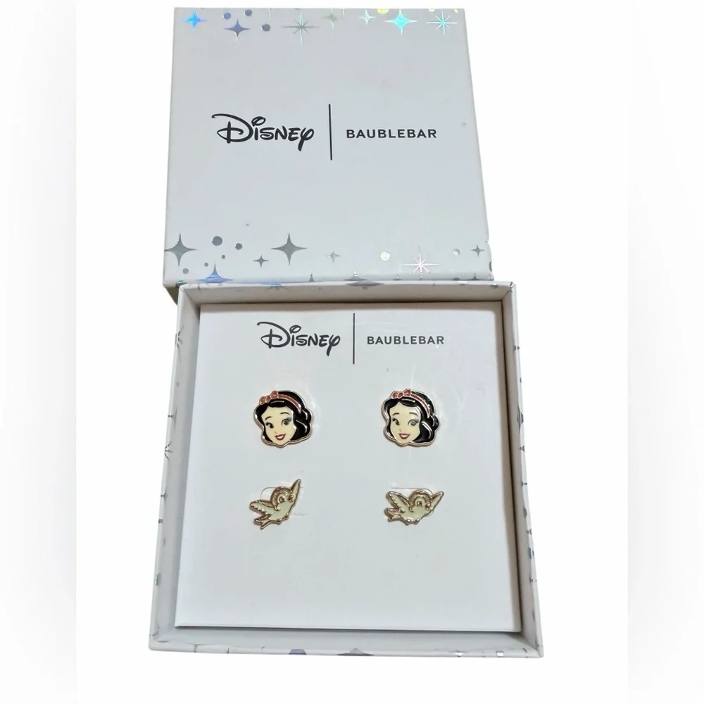 💜🌼NIB Disney BaubleBar Snow White Earrings Set - Picture 3 of 4